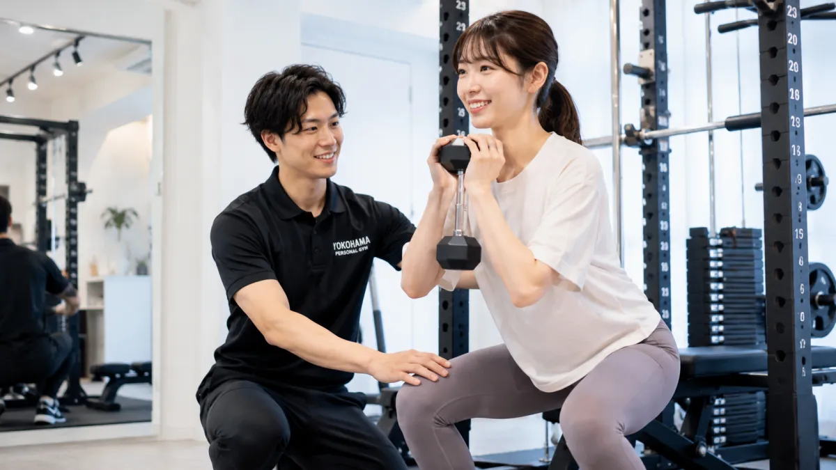 24/7Workout横浜でトレーニングする女性会員イメージ