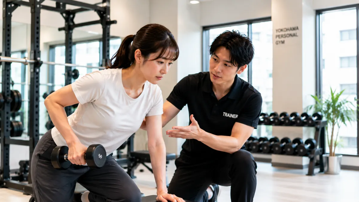 資格保有トレーナーによる指導イメージ