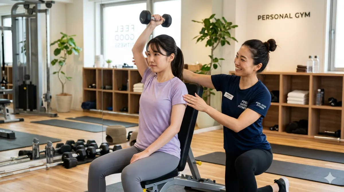 ASPI横浜の女性向けパーソナル指導イメージ