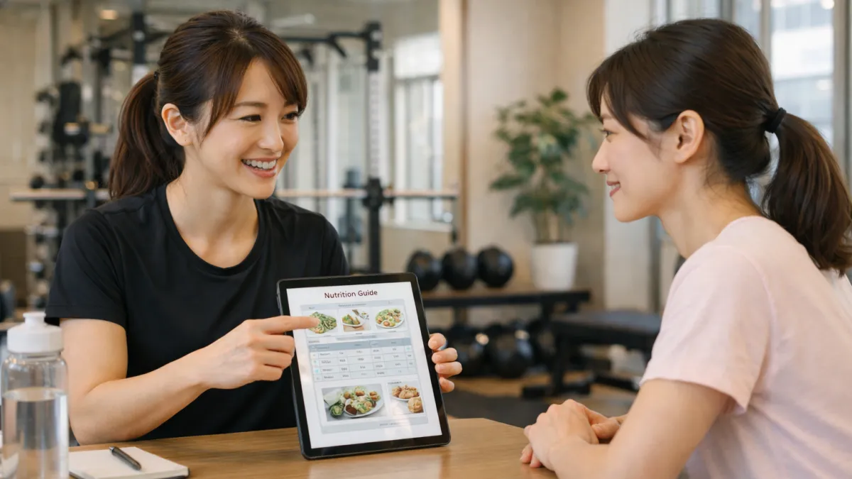 トレーナーが食事指導トレーナーが