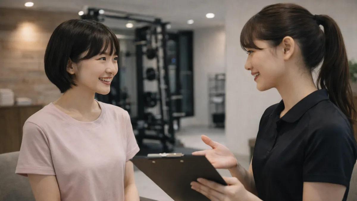 パーソナルジムの無料カウンセリングの様子