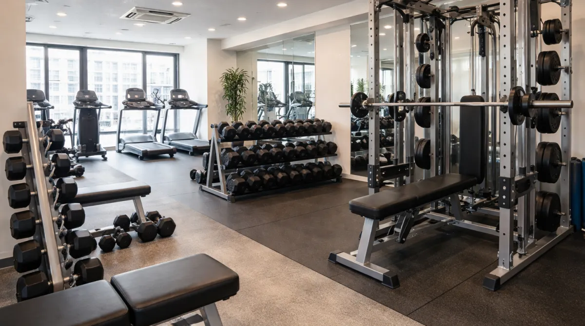 横浜のパーソナルジムの明るく清潔な内観イメージ